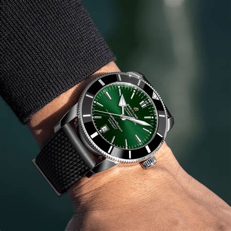 breitling superocean green dial|Breitling Superocean heritage green dial.